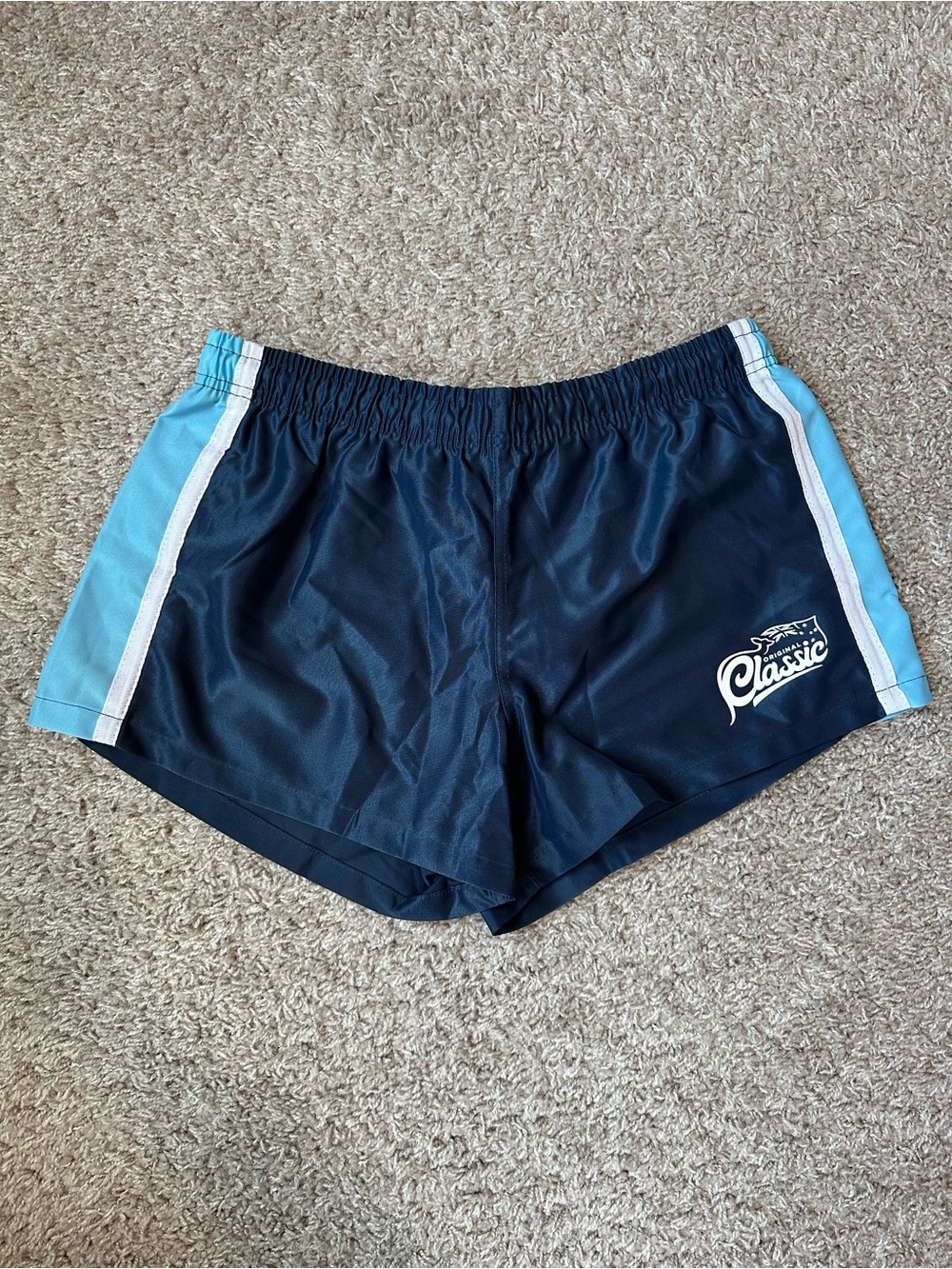 Aussiebum Navy and Light Blue Rugby Shorts